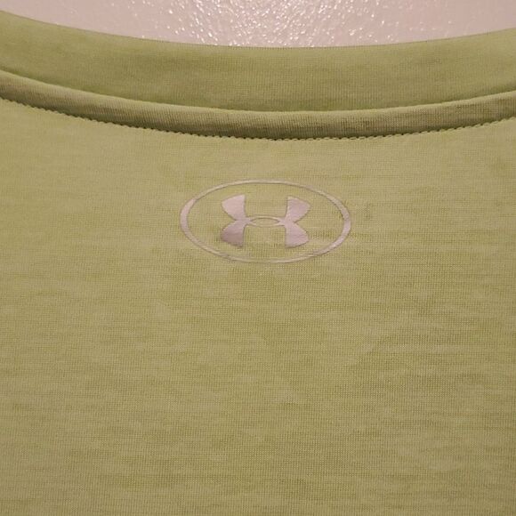 Under Armour 1X moisture wicking short sleeve t shirt neon green NWOT - Picture 3 of 4